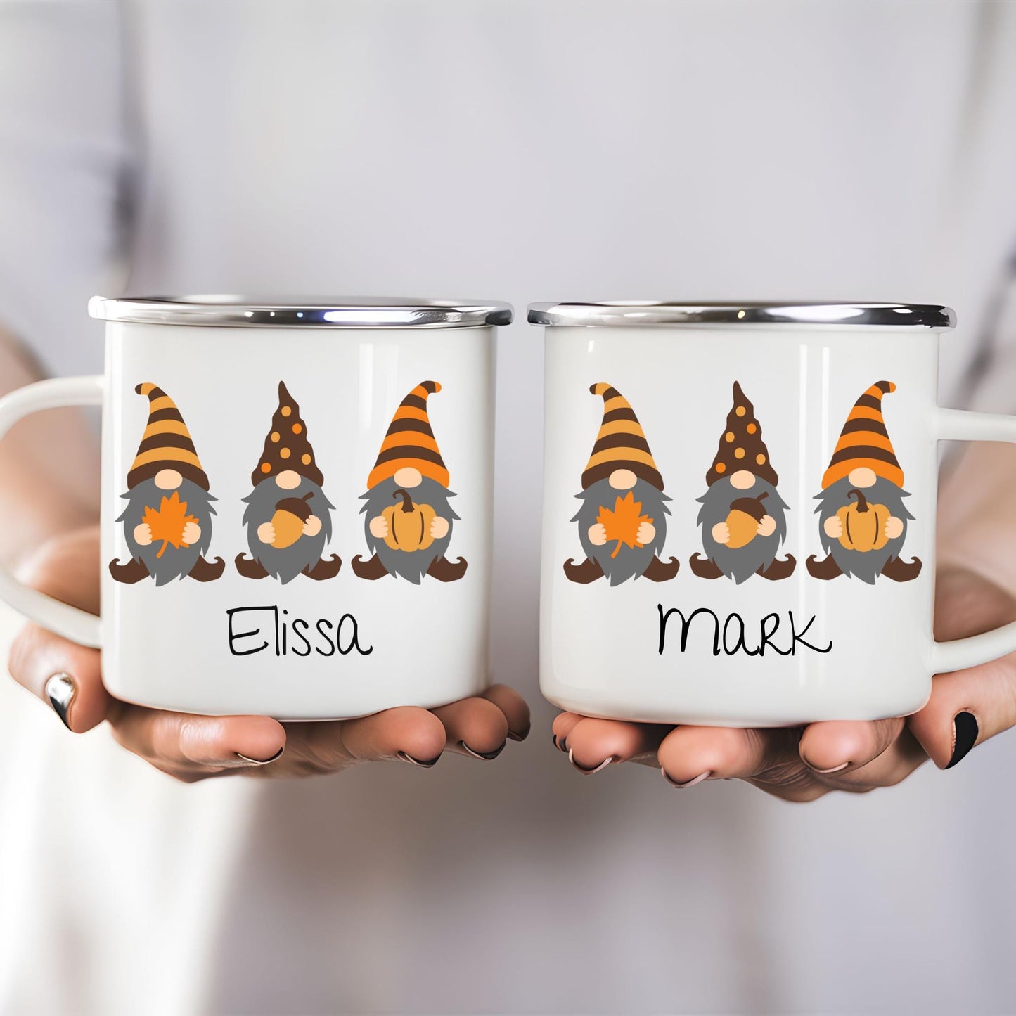 Fall Gnomes Camp Mug Gift Thanksgiving Favors