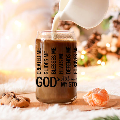 Tumbler Positive Self Affirmations Christian and Catholic Gift - Coffee Glass Cup Godly Gifts
