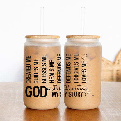 Tumbler Positive Self Affirmations Christian and Catholic Gift - Coffee Glass Cup Godly Gifts