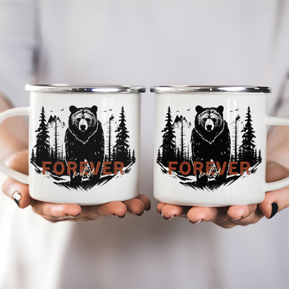 Bear Camping Mug Mountains Camp Cup and Hiking Gift