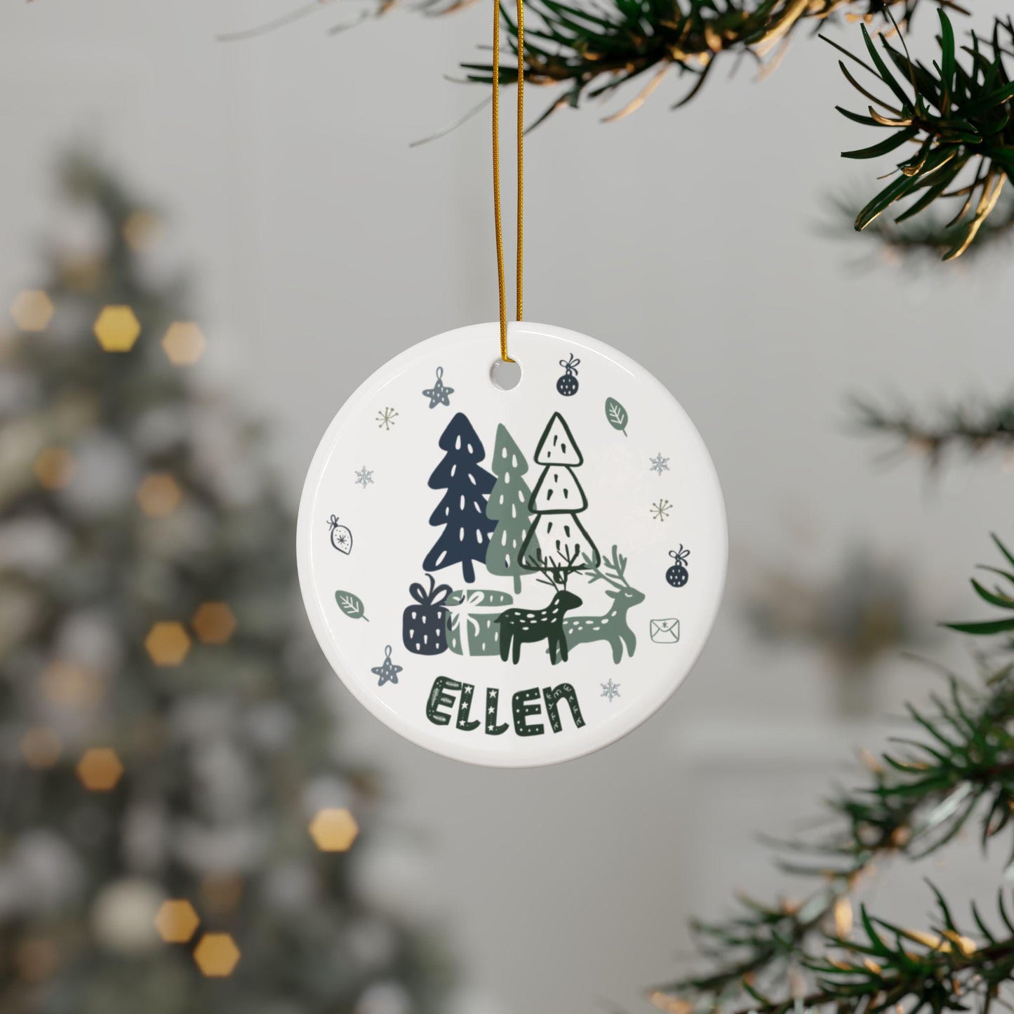 Nordic Christmas Deer Ornament Gift - Scandinavian Hygge Decorations