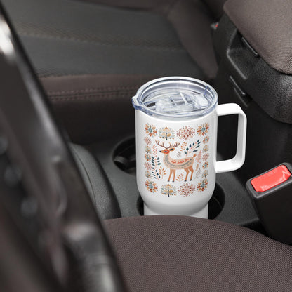 Mountain Deer Nordic Tumbler 40 oz Insulated Mug Scandinavian design