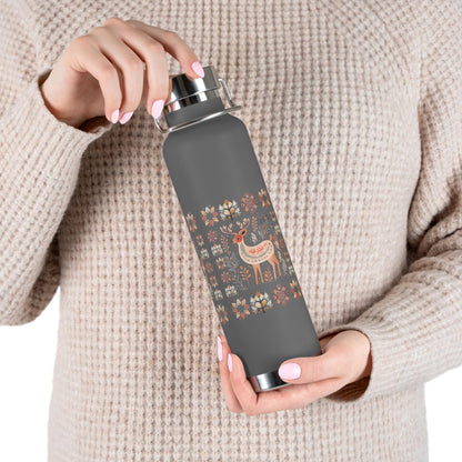Deer Woods Tumbler Nordic Design - Mountains Gift Bottle