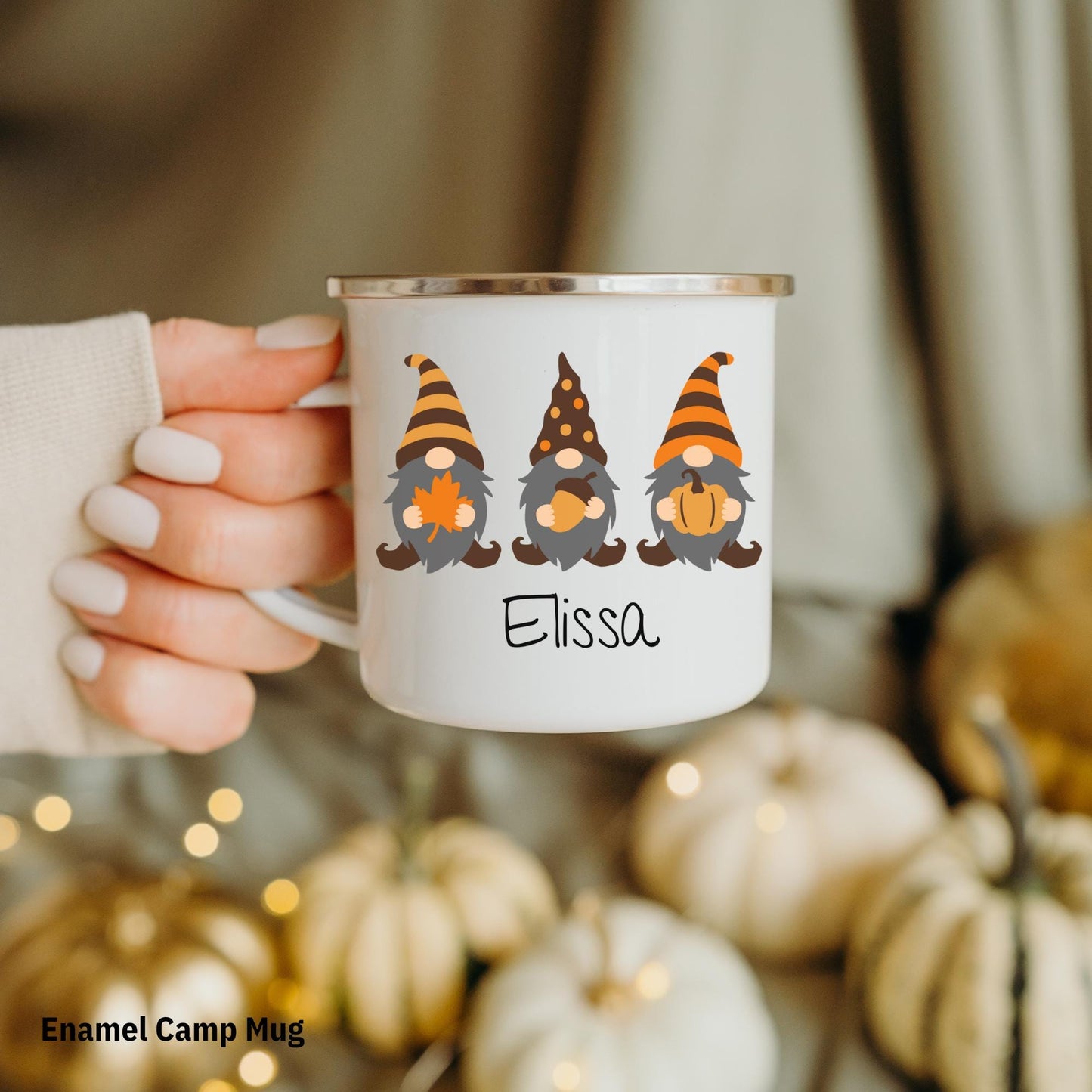 Fall Gnomes Camp Mug Gift Thanksgiving Favors