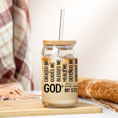 Tumbler Positive Self Affirmations Christian and Catholic Gift - Coffee Glass Cup Godly Gifts