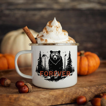 Bear Camping Mug Mountains Camp Cup and Hiking Gift