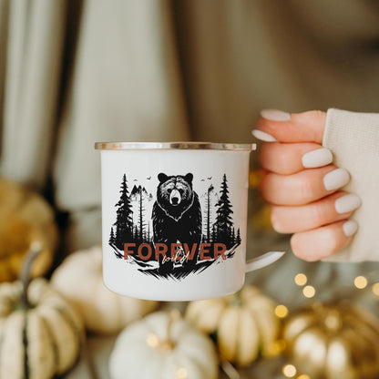 Bear Camping Mug Mountains Camp Cup and Hiking Gift