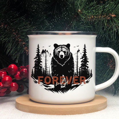 Bear Camping Mug Mountains Camp Cup and Hiking Gift