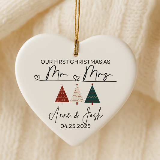 First christmas as a couple ornament gift