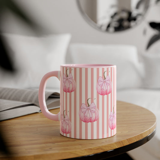 Pink Pumpkin Mug Fall Gift for Her - Halloween Trick or treat