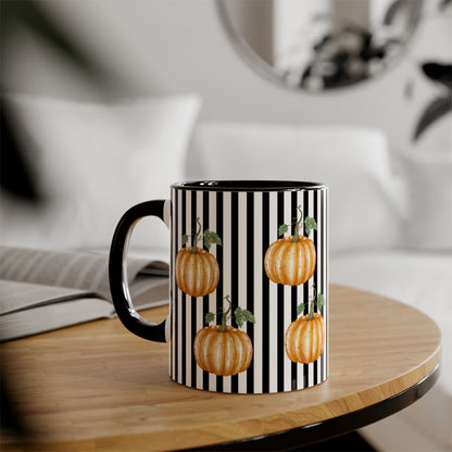 Gothic Pumpkin Spice Mug Fall, Halloween Gift, Elegant Kitchenware - Teacher thank you gift