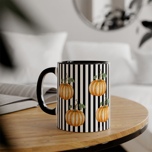 Gothic Pumpkin Spice Mug Fall, Halloween Gift, Elegant Kitchenware - Teacher thank you gift