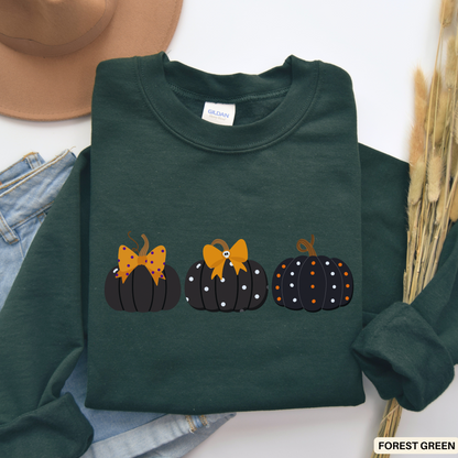 Pumpkin Sweatshirt - Fall Vibes Cozy Crewneck - Halloween Aesthetic Autumn Outfit
