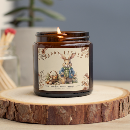 Happy Easter Bunny Candle - Perfect Gift for Spring Decor - Mom Easter Candle