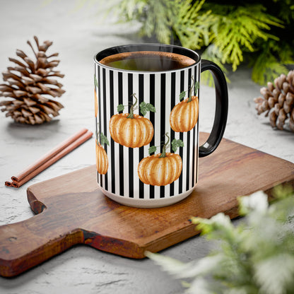 Gothic Pumpkin Spice Mug Fall, Halloween Gift, Elegant Kitchenware - Teacher thank you gift