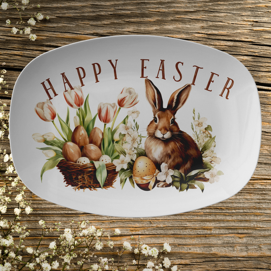Easter Rabbit Platter Gift idea Hostess Table Settings Spring Party Favors Easter bunny