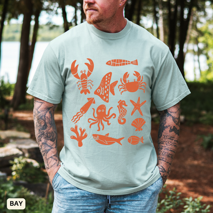 Coastal beach looks T-Shirt-Garment-Dyed Comfort Colors Summer Outfit