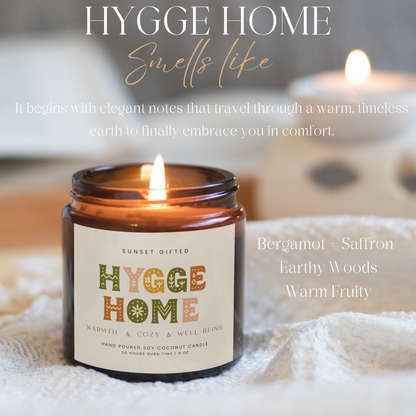 Hygge Home Candle Gift Cozy - Scandinavian Style Candle
