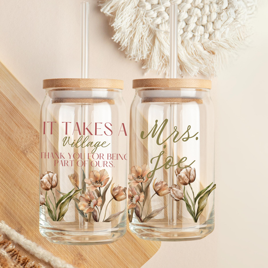 Wildflowers Thank you Message Tumbler Gift for Mom and grandma gardening lovers