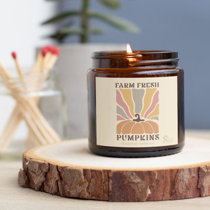 Fall pumpkin scented candle decoration gift idea for Autumn and Thanksgiving favors