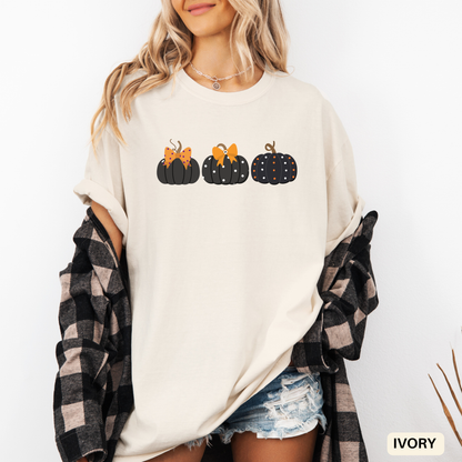 Pumpkin Halloween Shirt - Fall Vibes Tee - Spooky Season Outfit